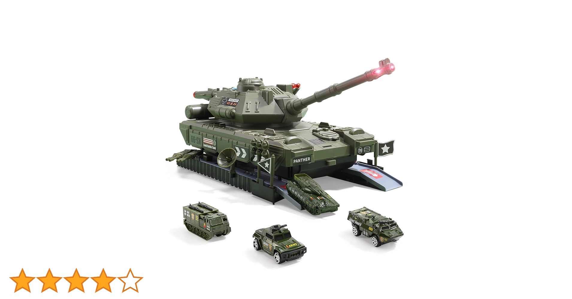 Amazon.co.jp: Cute Stone 戦車 おもちゃ 2in1 タンク 23点